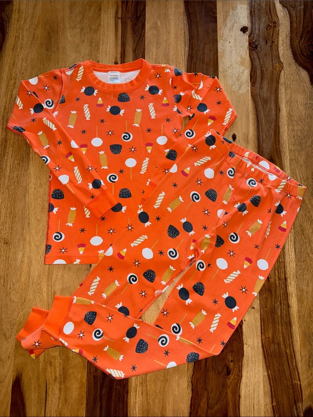 Hanna Andersson Organic Cotton Halloween Candy 2 Piece Pajama Set